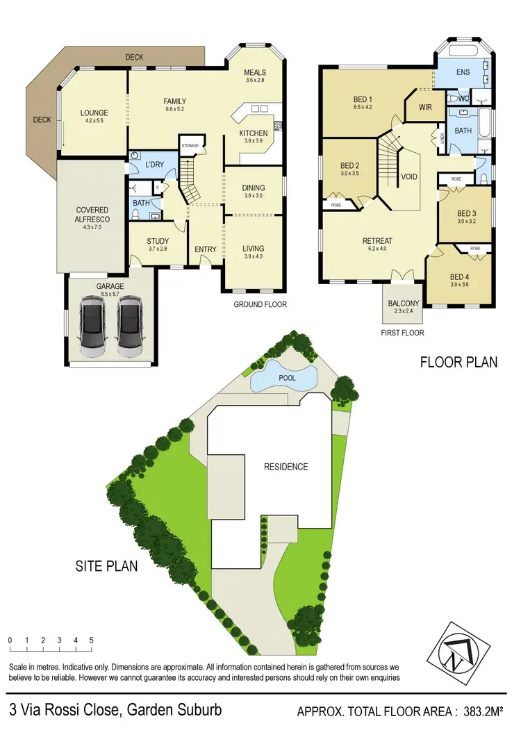 Floorplan of Homely house listing, 3 Via Rossi Close, Garden Suburb NSW 2289