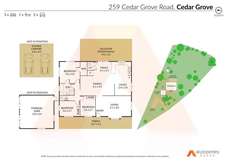 Floorplan of Homely house listing, 259-271 Cedar Grove Road, Cedar Grove QLD 4285