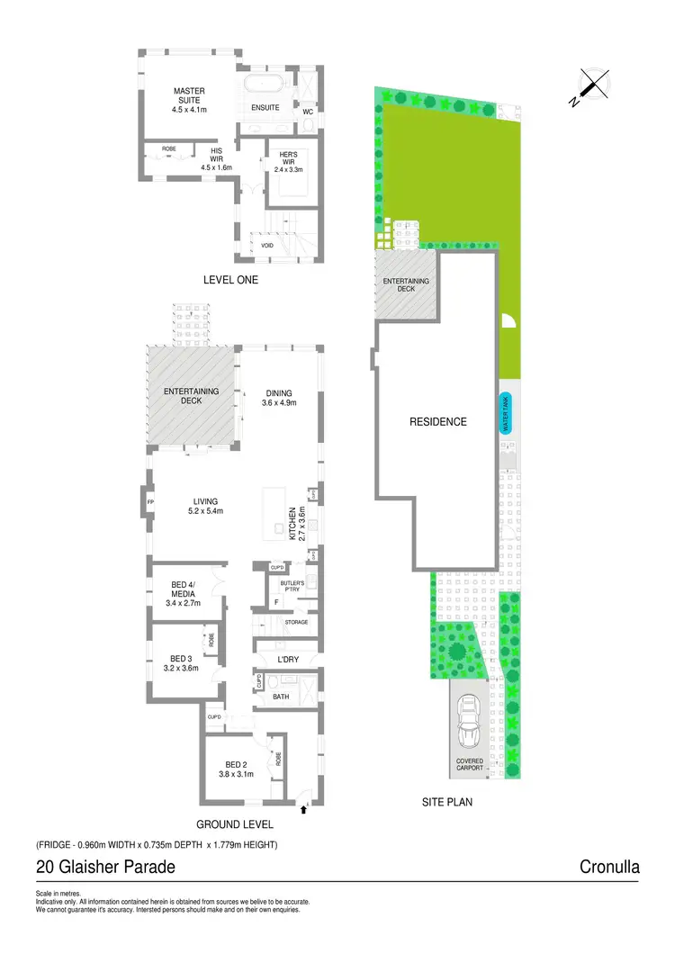 Floorplan of Homely house listing, 20 Glaisher Parade, Cronulla NSW 2230