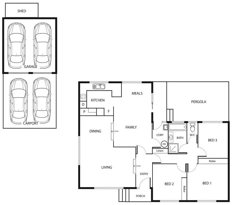 Floorplan of Homely house listing, 12 Stobie Place, Monash ACT 2904