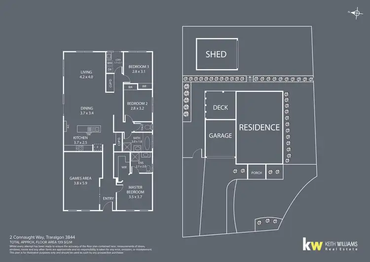 Floorplan of Homely house listing, 2 Connaught Way, Traralgon VIC 3844