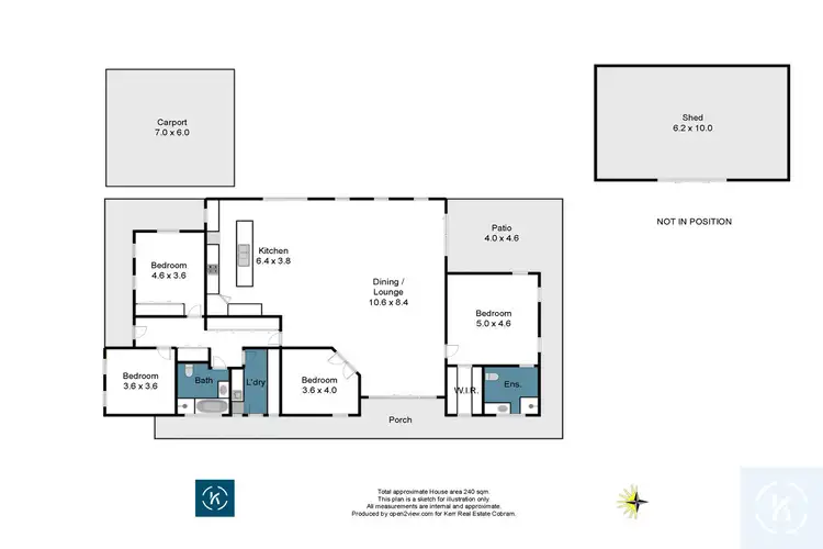 Floorplan of Homely house listing, 25 Bisogni Drive, Cobram VIC 3644