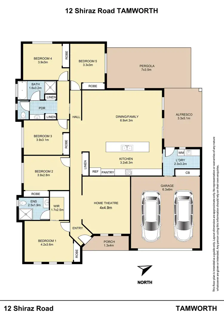 Floorplan of Homely house listing, 12 Shiraz Road, Tamworth NSW 2340