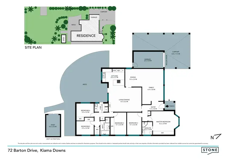 Floorplan of Homely house listing, 72 Barton Drive, Kiama Downs NSW 2533
