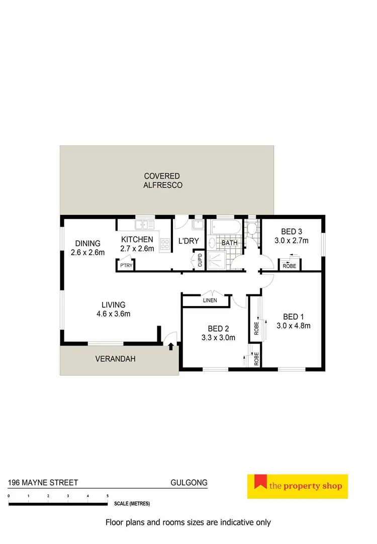 Floorplan of Homely house listing, 196 Mayne Street, Gulgong NSW 2852