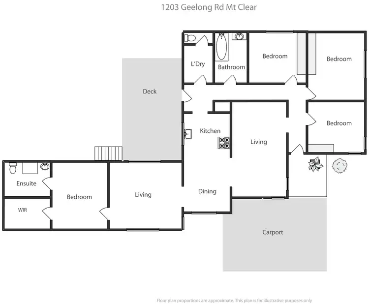 Floorplan of Homely house listing, 1203 Geelong Road, Mount Clear VIC 3350