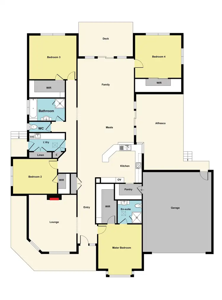 Floorplan of Homely house listing, 27 Ploughshare Drive, Mount Helen VIC 3350