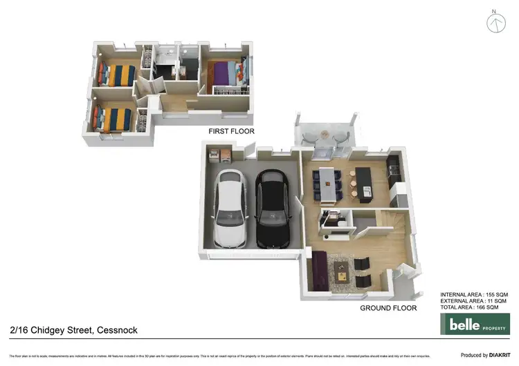Floorplan of Homely townhouse listing, 2/16 Chidgey Street, Cessnock NSW 2325