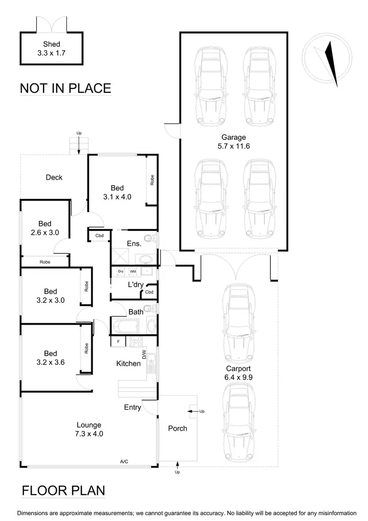 Floorplan of Homely house listing, 4 Orna Street, Ferntree Gully VIC 3156