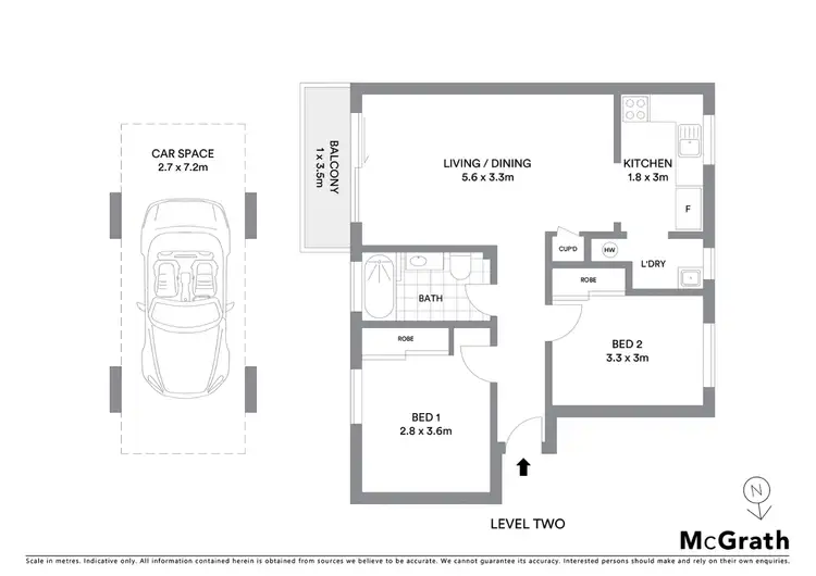 Floorplan of Homely apartment listing, 5/6 Wetherill Street, Narrabeen NSW 2101