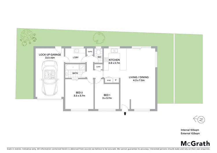 Floorplan of Homely townhouse listing, 4/5 Brophy Street, Brown Hill VIC 3350