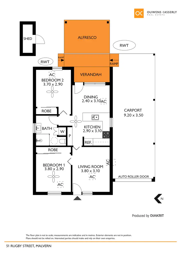 Floorplan of Homely house listing, 51 Rugby Street, Malvern SA 5061