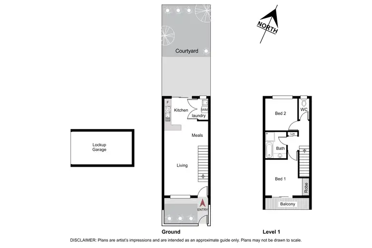 Floorplan of Homely townhouse listing, 2/4 Booth Street, Queanbeyan East NSW 2620