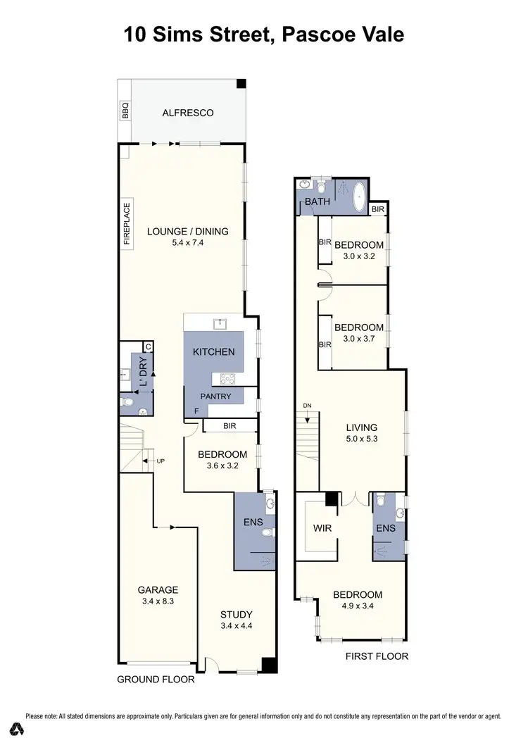 Floorplan of Homely townhouse listing, 10 Sims Street, Pascoe Vale VIC 3044