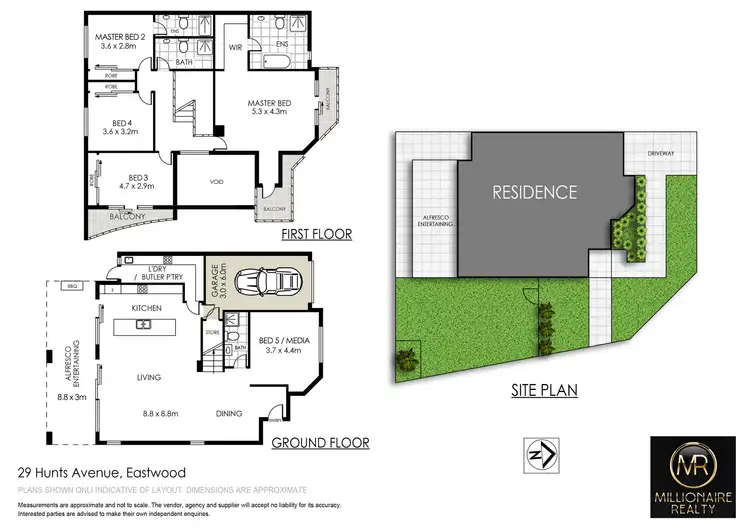 Floorplan of Homely semi-detached listing, 29A Hunts Avenue, Eastwood NSW 2122