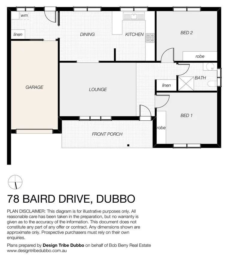 Floorplan of Homely house listing, 78 Baird Drive, Dubbo NSW 2830
