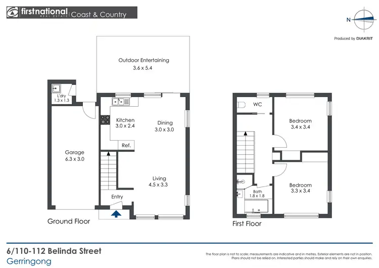 Floorplan of Homely unit listing, 6/110-112 Belinda Street, Gerringong NSW 2534