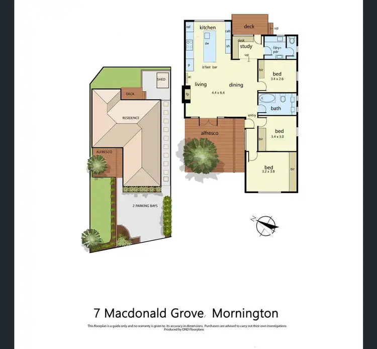 Floorplan of Homely house listing, 7 MacDonald Grove, Mornington VIC 3931