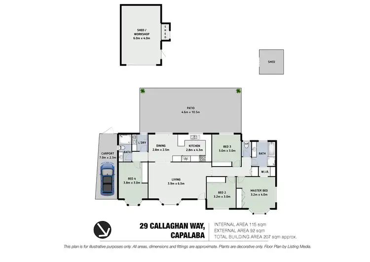 Floorplan of Homely house listing, 29 Callaghan Way, Capalaba QLD 4157