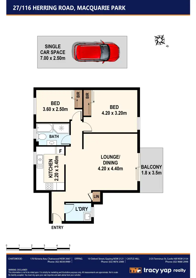 Floorplan of Homely unit listing, 27/116 Herring Road, Macquarie Park NSW 2113