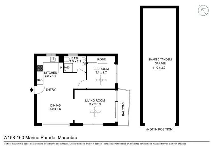 Floorplan of Homely apartment listing, 7/158-160 Marine Parade, Maroubra NSW 2035