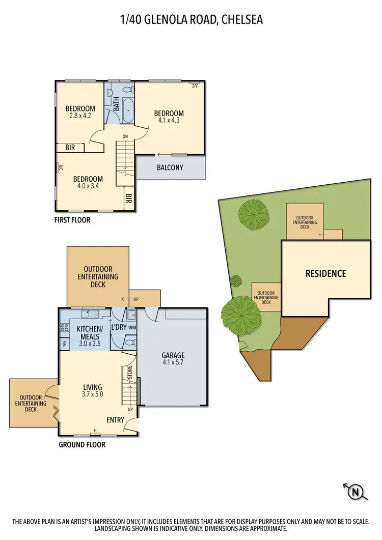 Floorplan of Homely unit listing, 1/40 Glenola Road, Chelsea VIC 3196