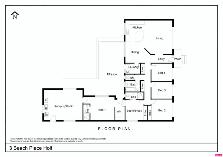 Floorplan of Homely house listing, 3 Beach Place, Holt ACT 2615