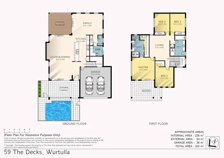 Floorplan of Homely house listing, 59 The Decks, Wurtulla QLD 4575