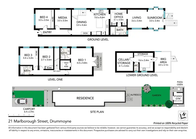 Floorplan of Homely house listing, 21 Marlborough Street, Drummoyne NSW 2047
