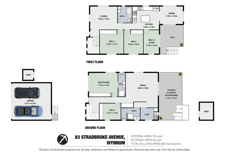 Floorplan of Homely house listing, 83 Stradbroke Avenue, Wynnum QLD 4178