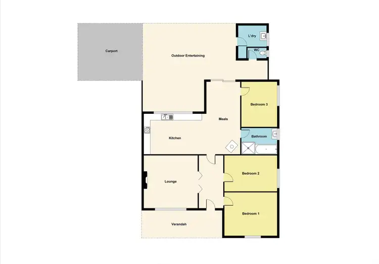 Floorplan of Homely house listing, 53 Barkly Street, Maryborough VIC 3465