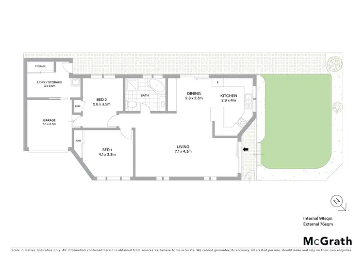 Floorplan of Homely villa listing, 1/20 Cogra Road, Woy Woy NSW 2256
