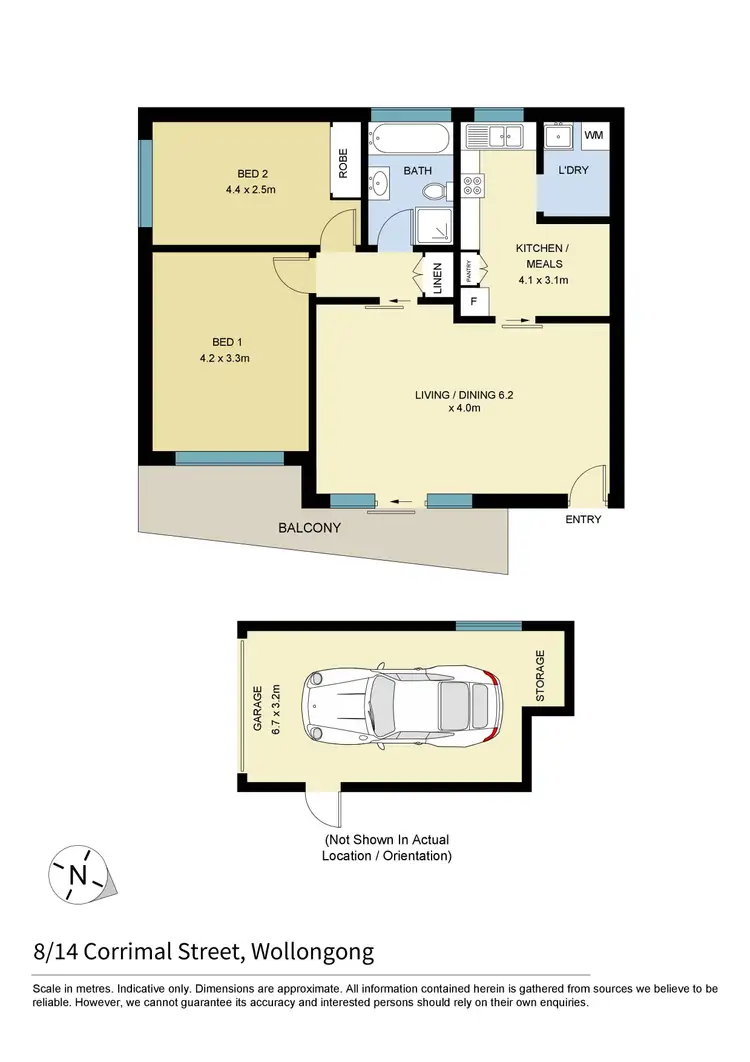 Floorplan of Homely apartment listing, 8/14 Corrimal Street, Wollongong NSW 2500