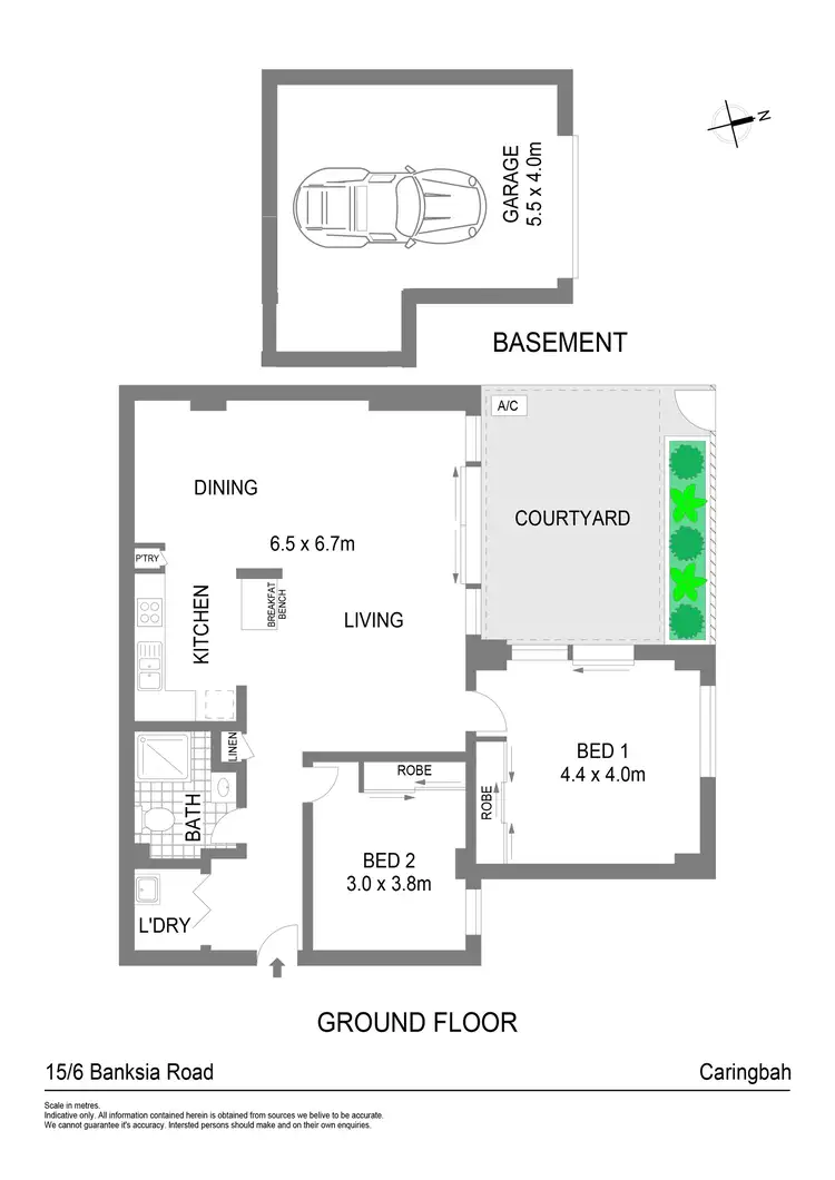 Floorplan of Homely unit listing, 15/6-8 Banksia Road, Caringbah NSW 2229