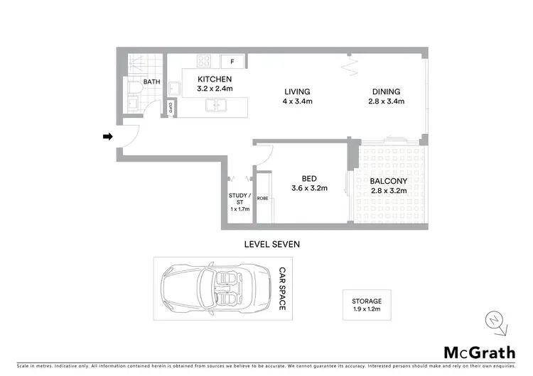Floorplan of Homely unit listing, 711/18 Footbridge Boulevard, Wentworth Point NSW 2127