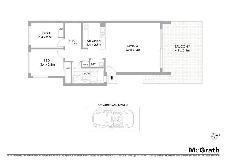 Floorplan of Homely apartment listing, 3/22 Nursery Street, Hornsby NSW 2077