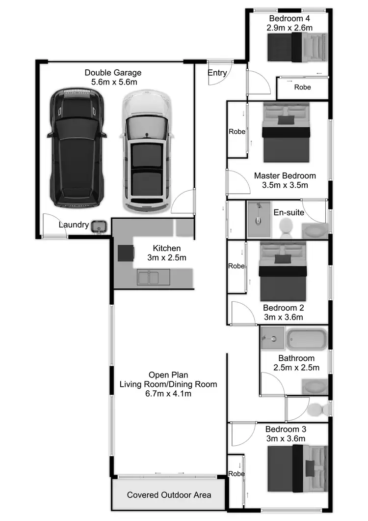 Floorplan of Homely house listing, 55 Reserve Drive, Jimboomba QLD 4280