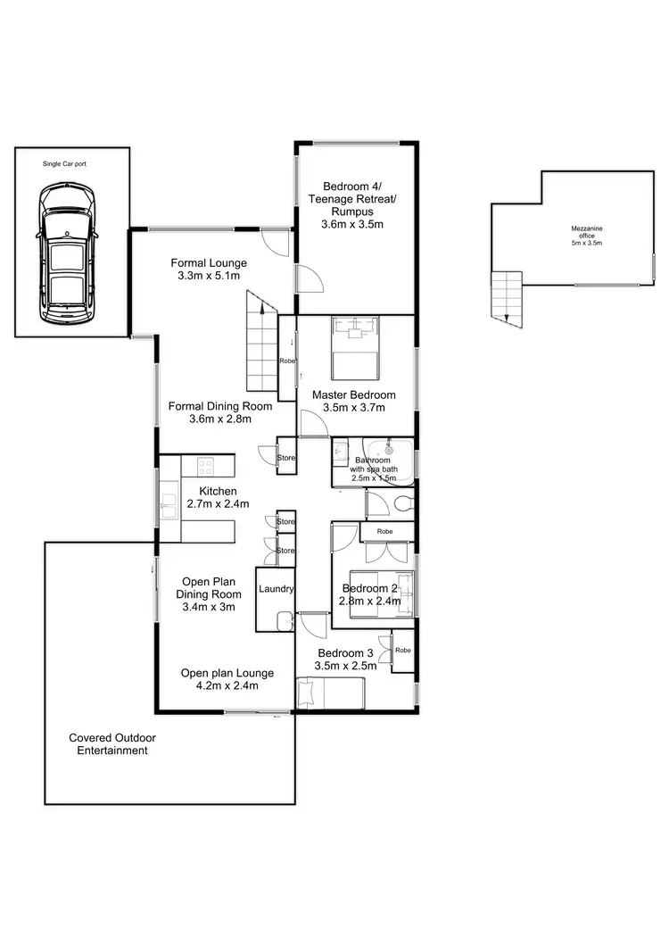 Floorplan of Homely house listing, 24 Caringal Drive, Karana Downs QLD 4306