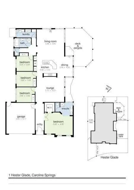 Floorplan of Homely house listing, 1 Hester Glade, Caroline Springs VIC 3023