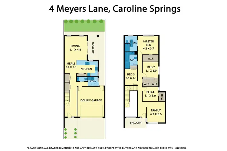 Floorplan of Homely house listing, 4 Meyers Lane, Caroline Springs VIC 3023