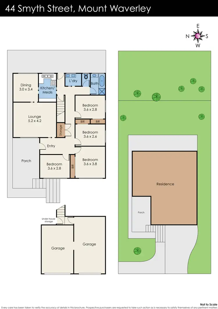 Floorplan of Homely house listing, 44 Smyth Street, Mount Waverley VIC 3149