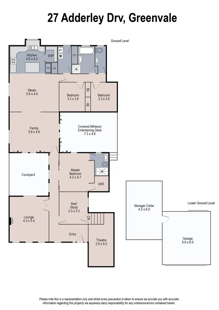 Floorplan of Homely house listing, 27 Adderley Drive, Greenvale VIC 3059