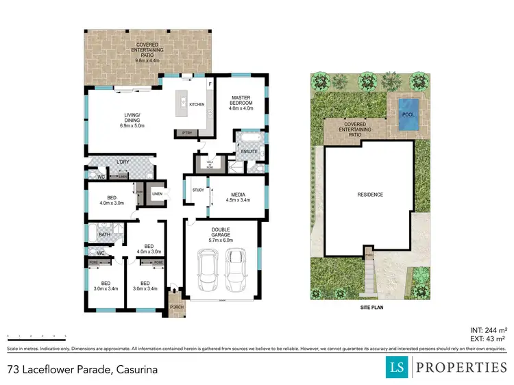 Floorplan of Homely house listing, 73 Laceflower Parade, Casuarina NSW 2487