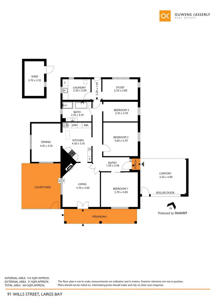 Floorplan of Homely house listing, 91 Wills Street, Largs Bay SA 5016