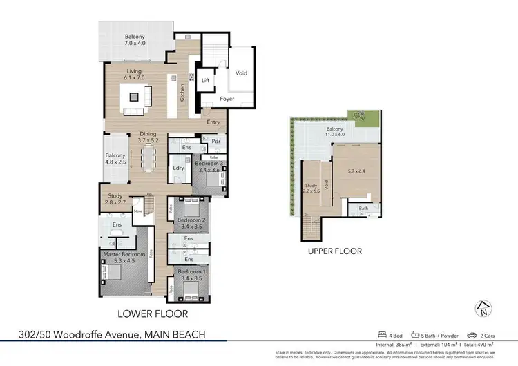 Floorplan of Homely apartment listing, 302 Woodroffe Avenue, Main Beach QLD 4217