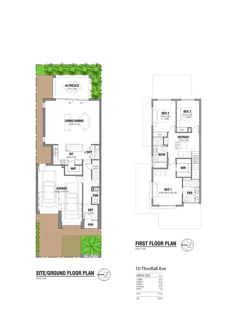 Floorplan of Homely house listing, 8, 10 & 12 Threlfall Avenue, Norwood SA 5067
