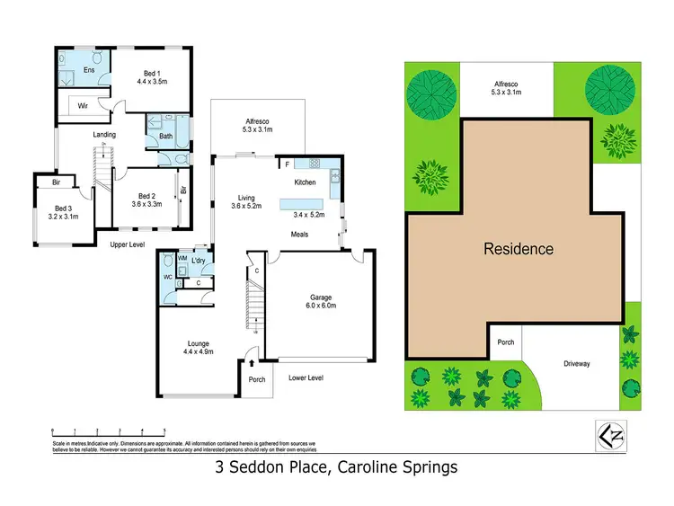 Floorplan of Homely house listing, 3 Seddon Place, Caroline Springs VIC 3023
