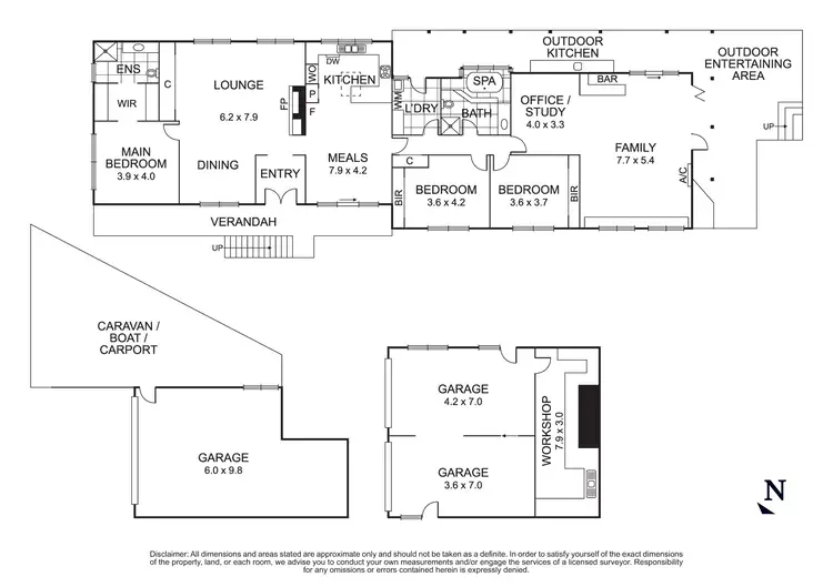 Floorplan of Homely house listing, 8 The Rise, Diamond Creek VIC 3089