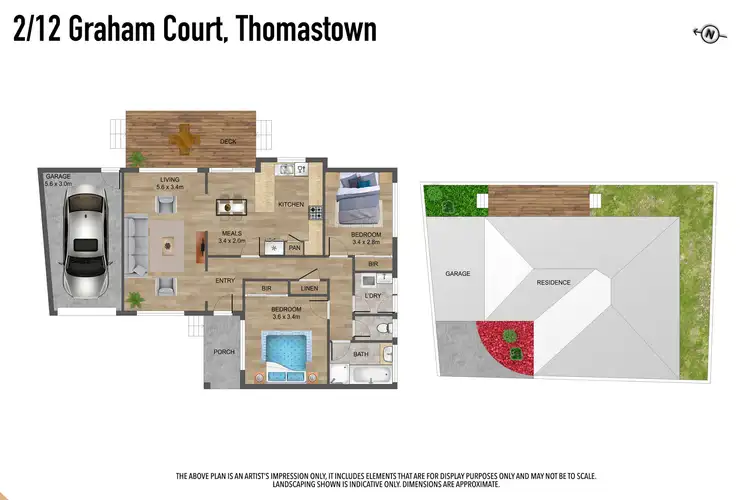 Floorplan of Homely unit listing, 2/12 Graham Court, Thomastown VIC 3074