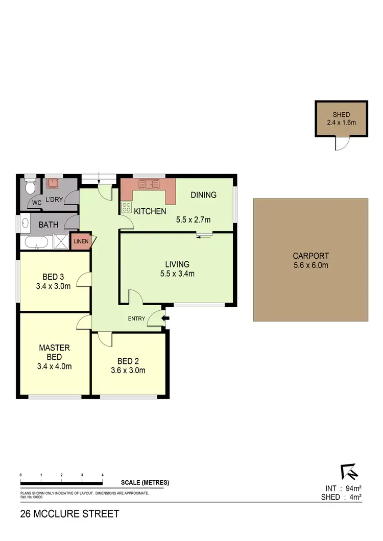 Floorplan of Homely house listing, 26 McClure Street, Bendigo VIC 3550